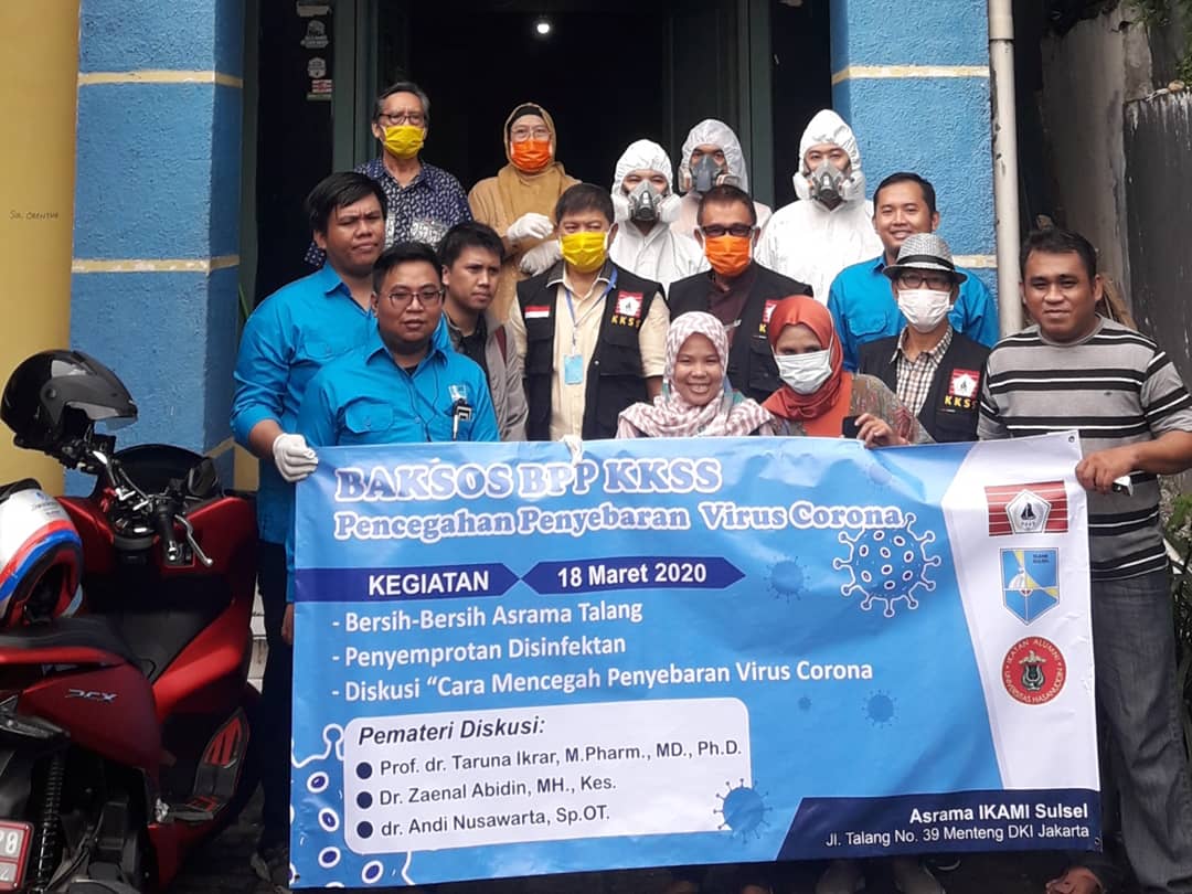 Cegah Virus Corona, BPP KKSS dan PB IKAMI Sulsel Gelar Baksos