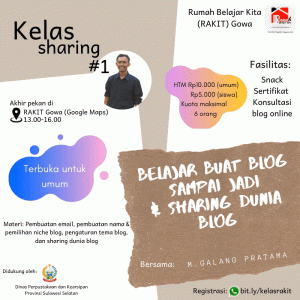 Kelas Sharing Rakit Gowa