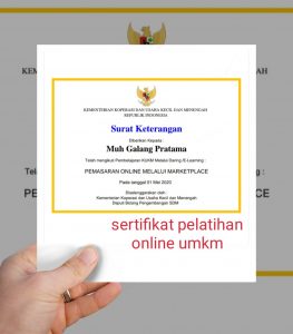 Sertifikat Online UMKM