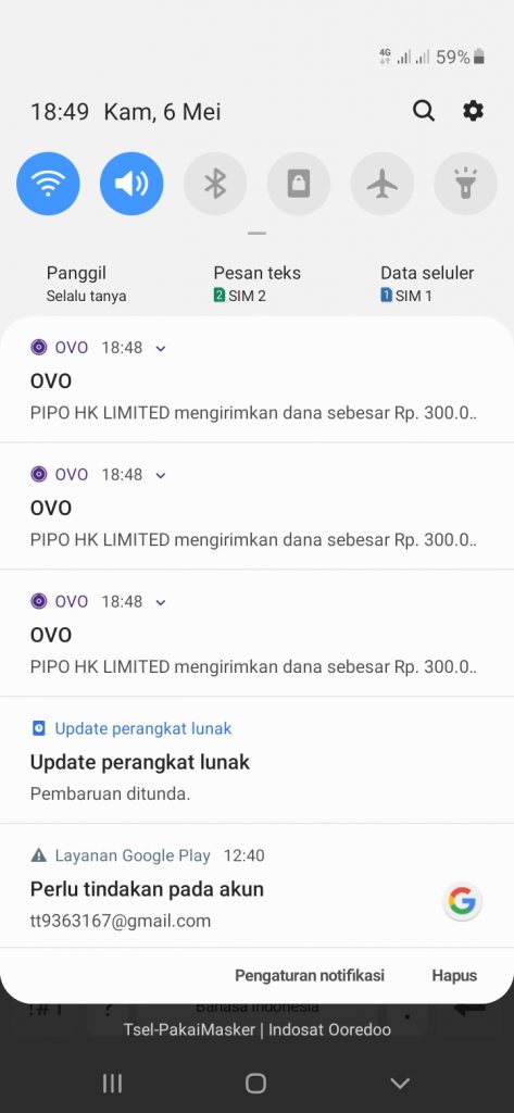 Bukti Pembayaran dari Tiktok Lite