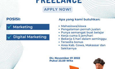 Loker Freelance 2022 - Makassar Gowa