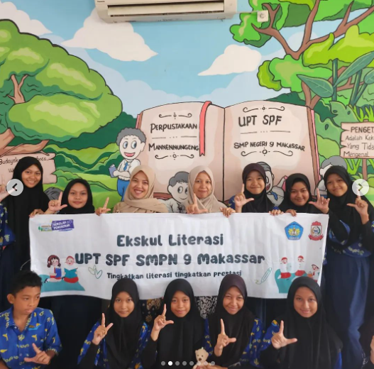 Ekskul Literasi UPT SPF SMPN 9 Makassar