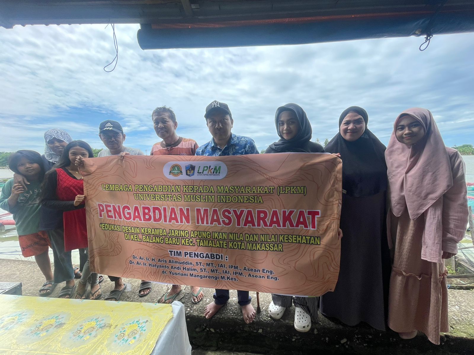 Dosen UMI Laksanakan Pengabdian Masyarakat ; Edukasi Desain Keramba Jaring Apung Ikan Nila Kec. Tamalate Kota Makassar
