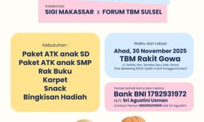 Project berbagi Komunitas SIGi Makassar di RAKIT