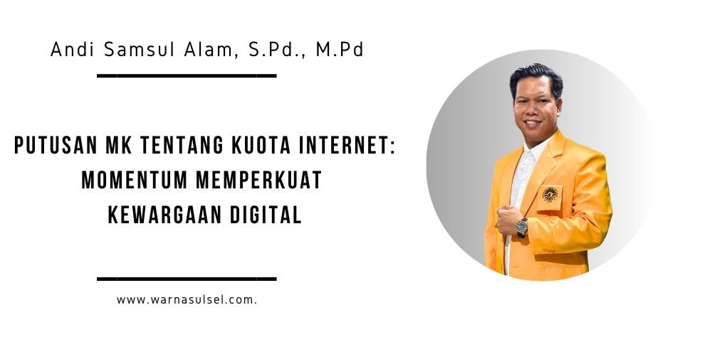 Opini Andi Samsul Alam, S.Pd., M.Pd